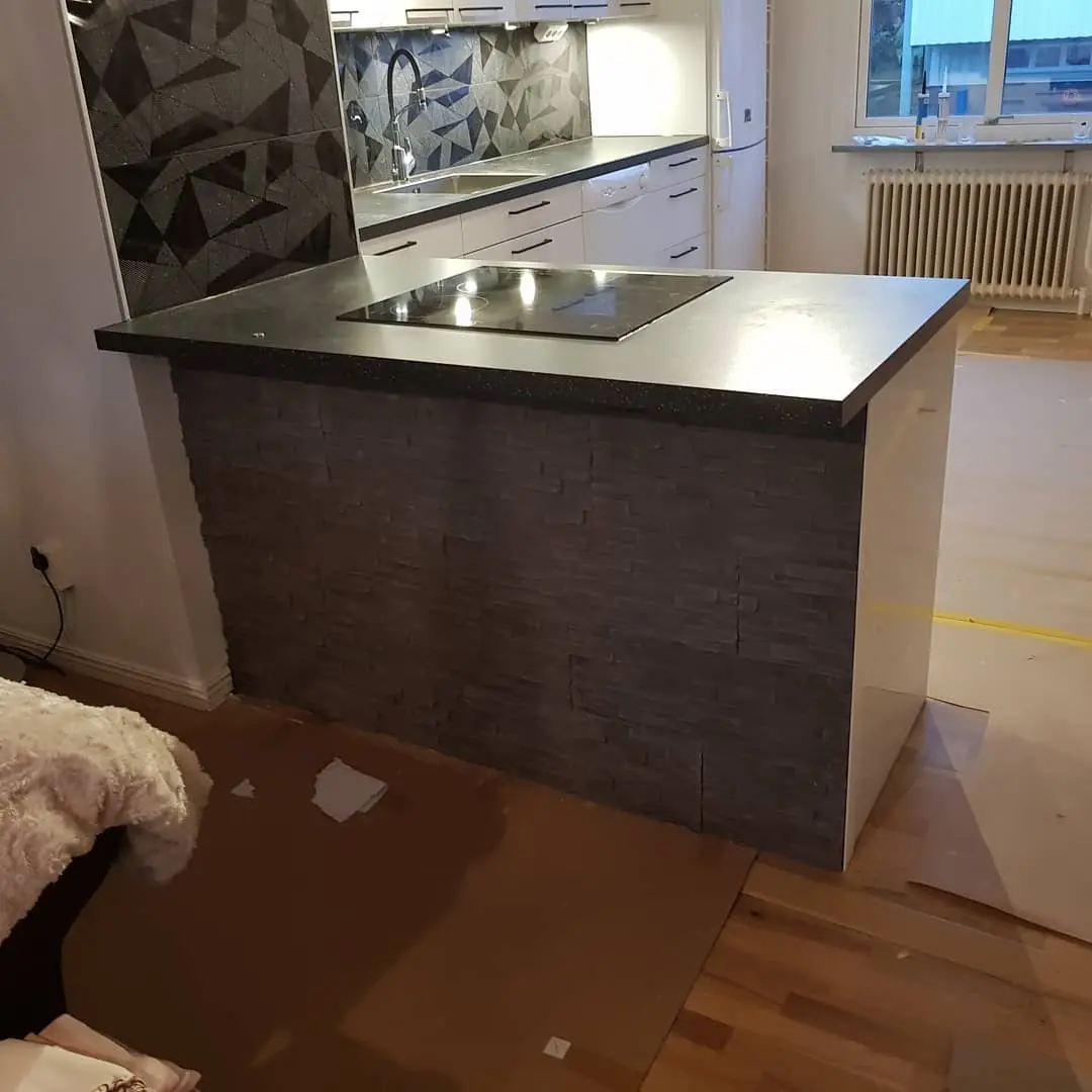 Pågående köksrenovering i Borås